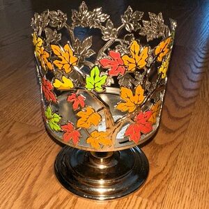 Bath & Body Works Multicolor Leaf Candle Holder